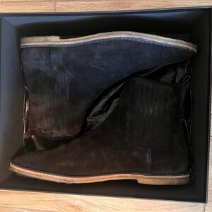 Men's Saint Laurent Black Suede Shoes